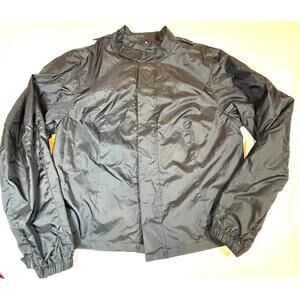Harley-Davidson Jacket Mens‎ Medium Black Windbreaker Lightweight Full Zip Biker